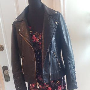 Fax leather jacket